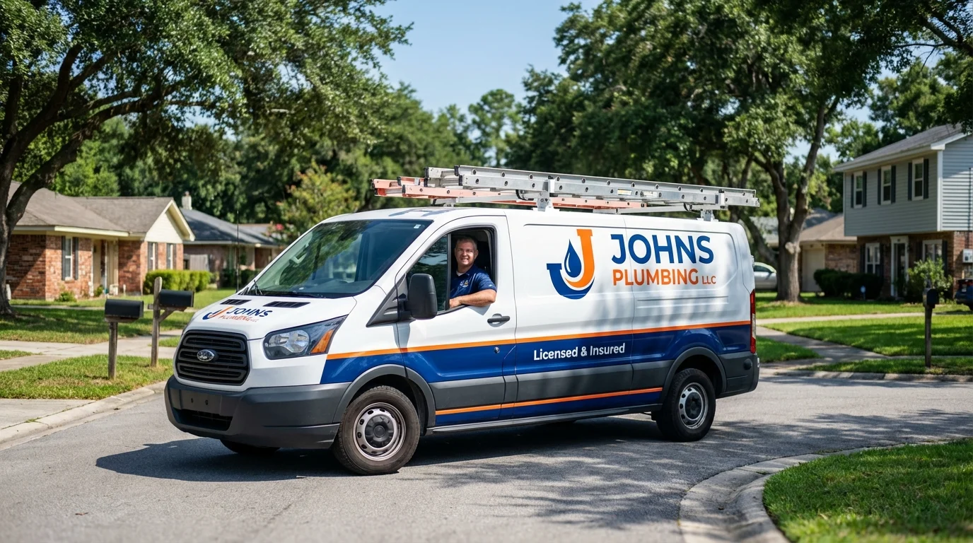 Johns Plumbing LLC service van in Girdwood, AK